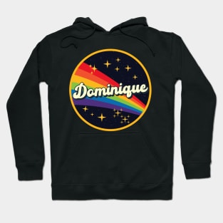 Dominique // Rainbow In Space Vintage Style Hoodie